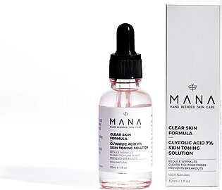 Mana Beauty and Spirit Clear Skin Formula Face Serum and Glycolic Acid 7% (30ml)
