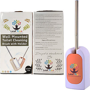 {pink} Toilet Brush And Holder Set - Hygienic Bath Room Accessories Set & Toilet Cleaning Brush / Bathroom Cleaner / Toilet Seat / Toilet Accessories / Toilet Cleaner / Washroom Accessories - Multicolors - 10 Inch