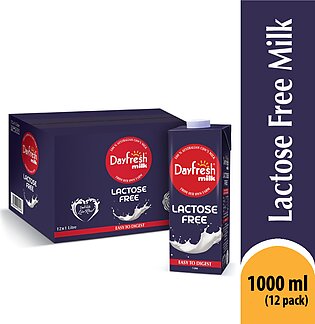 Day Fresh Lactose Free Milk 1 Ltr Pack Of 12