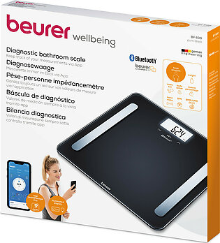 Beurer BF 600 diagnostic bathroom scale in pure black