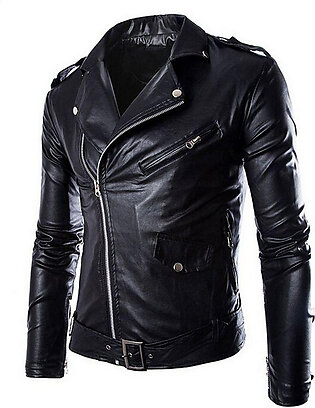 Black Leather Jacket For Men Classic Style M/c Jacket
