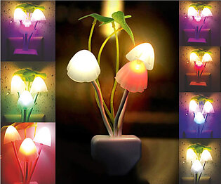 Decoration Mushroom Night Light Wall Lamp Home Decor Bedroom Light Gift Romantic Colourful Lights Sensor Led