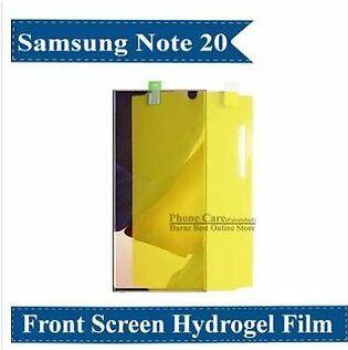 Samsung Galaxy Note 20 Screen Protector Hydrogels With Back Side Along With Free Camera Glass  Pack Of 3