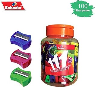 Bahadur 111 Sharpener-100 Pcs- Multicolor- Sharpener- Pencil Sharpener