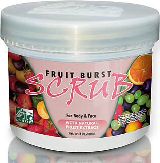 Fruit Burst Facial Scrub Best for All Type Skin | Scrub for Face & Body | Mix Fruit Scrub for Softening & Moisturizing 100ml
