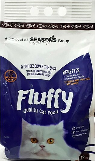 FLUFFY Cat Food 1.2 KG - Best Cat Food - Fluffy Kitten Food - Best Cat Feed - Cat Dry Food
