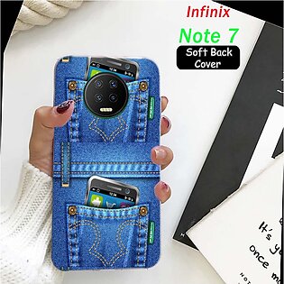 Infinix Note 7 Back Cover For Boys - Print - 2Gud Soft Case Cover