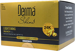 Derma Shine 24k Gold Anti Aging Lightening Bleach Cream 90 G