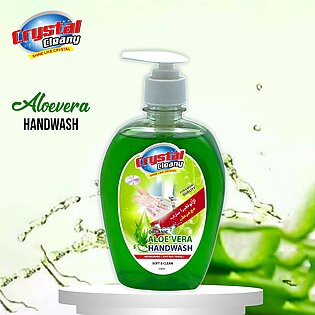 Aloe Vera Handwash 500ml - Complete Defense For Silky Smooth Skin - Crystal Pure Antibacterial Defense Hand Wash - Softcare Harmony For Pure Hygiene - Crystal Cleany