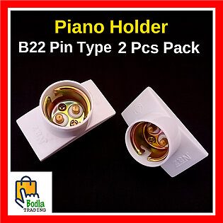 2 Pcs Bulb Holder, Piano Holder For LED Bulbs B22 Pin Type, 220V AC & 12V DC