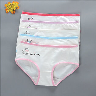 Pack Of 3 Soft Cotton Underwear Panties For School Girls