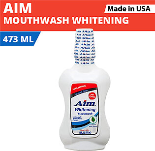 Aim Whitening Mouthwash By Wbm - 473ml | Refreshing Cooling Mint Mouth Freshner
