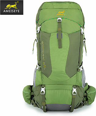 Ameiseye My6501 65l Trekking Backpack, Hiking Backpack With Rain Cover For Camping, Hiking, Mountaineering, Travel