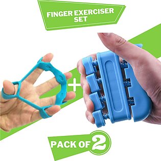 Pack Of 2 Silicone Finger Exercise Expander Stretch Hand Gripper Resistance Band Tension Hand Finger Exerciser Grip Strengthener For Guitar Sax Violin Piano Trainer Denovo Mart