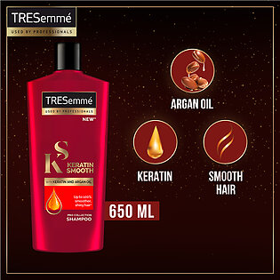 Tresemme Shampoo Keratin Smooth & Straight - 650ml