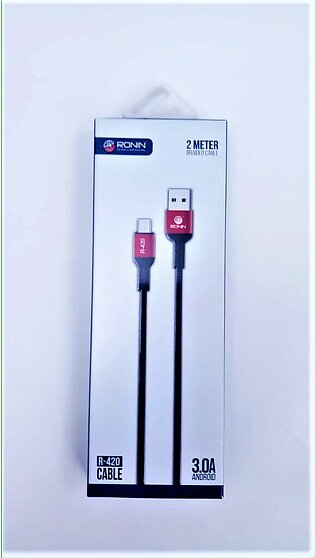 mTec Fast Charging Cable High Quality Unbreakable Much Durable More Faster and Safer USB Data Cable (C Type)