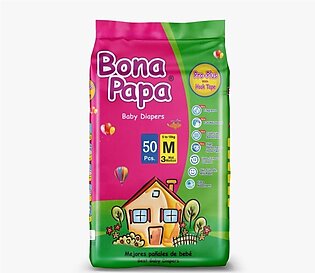 BONA PAPA PRO Medium Size Baby Diaper (50 Pcs) Diapers PRO Plus BONAPAPA PRO
