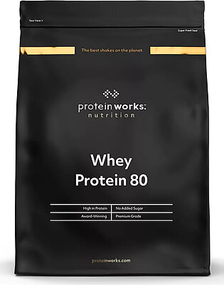 The Protein Works Whey Protein 80 - 2 Kg (4.4 Lbs) - Strawberries 'n' Cream