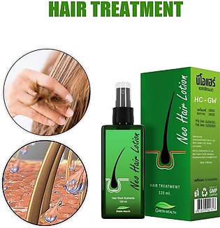 Neo Hair Lotion - Genuine Product Made In Thailand - Spray Organic Anti-hair Loss Lotion - Hair Growth Oil - Hair Treatment - Green Wealth 120ml