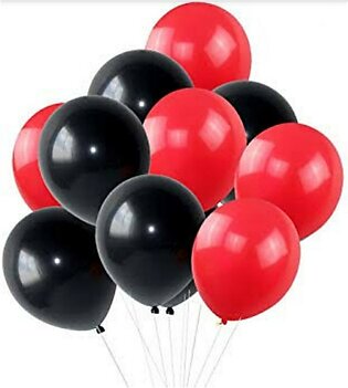 10pcs Black Latex 10pcs Red Latex Balloon 11inch
