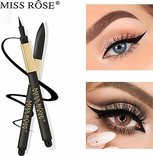 Miss Rose Eyeliner Pencil Classic Pure Black Eye Liner Liquid Eyeliner Pen Waterproof Matte Eye Pencil