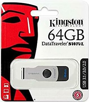 64gb Usb 2.0/3.0/3.1 Dt Datatraveler Swivl Usb Flash Memory Stick Drive , 1-year Warranty