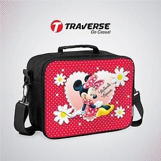 Traverse Minnie Mouse Lunch Box For Kids (digitally Printed On Cloth) By ( Code: T774lunchbox)