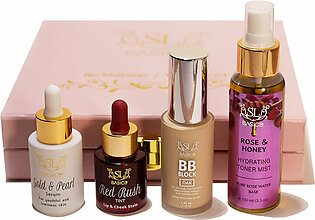 SL Basics No Makeup/Makeup Kit (yellow undertone) - Gold & Pearl serum - BB Block Oak - Rose and Honey toner -  Red Rush tint - the perfect dolled-up look in an economical, budget-friendly price.