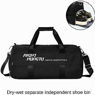 Hlnb Gym Bag For Men And Women Lightweight Carry-on Sport Duffel Bag With Shoe And Wet Compartments