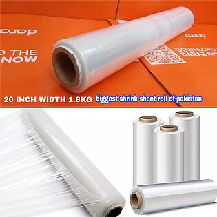Transpatent Shrink Wrap Sheet Roll 20 Inch Width 1.8kg