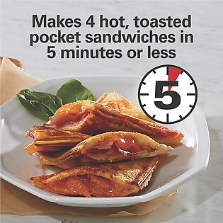 Online Karachi Sandwich Maker 4 Slice Sandwich Toaster With Non-stick Coating & Double Sided Uniform Heating