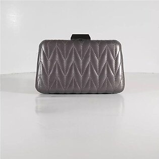 Leather Weave Clutch Bag For Ladies
