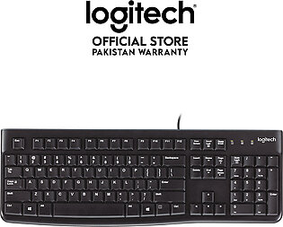 Logitech K120 Wired Keyboard For Windows, Usb Plug-and-play, Full-size, Spill-resistant Compatible With Pc, Laptop