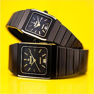 Sveston Imperial Sv-7419-c-1 Stainless Steel Couple Wrist Watch