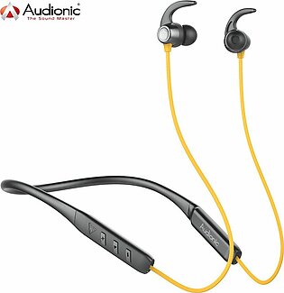 Audionic Supreme X-10 Neckband With Enc Function Bluetooth 5.2 Neckband Handfree Bluetooth Bluetrum Chipset Auto Pairing Bluetooth Heaphone Ipx5 Water Resistant Upto 17 Hours Playtime Magnetic Wireless Bluetooth Neckband