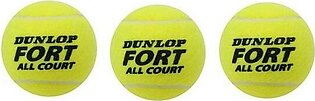 Pack Of 3 -dunlop Fort Tennis Ball - Green