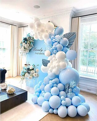 25pcs 10inch Long Sky Blue Pastel Balloons For Baby Shower Happy Birthday Gender Reveal Balloons Helium Balloon