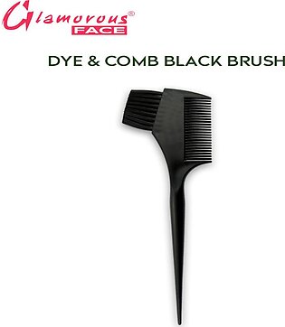 Glamorous Face Dye And Comb Brush Long Handle Hair Coloring Brush For Hair Dye, Hair Bleach - Hair Dye Brush, Hair Tinting Brush