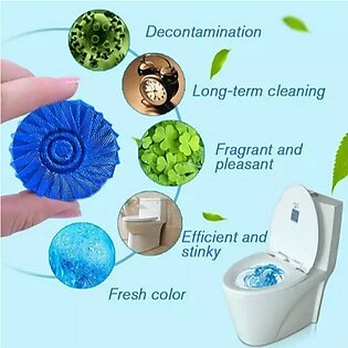 (pack Of 5) Blue Bubble Toilet Freshener And Flush Cleaner