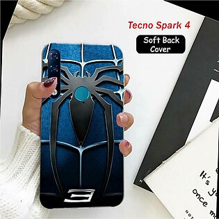 Tecno Spark 4 Cover Case - Spider Soft Case Cover For Tecno Spark 4