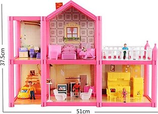 Lovely Pink Doll House – 113 Pcs
