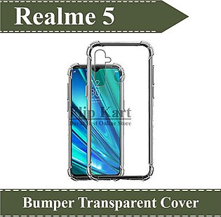 Realme 5 Back Cover  Realme 5s Back Cover  Realme 5i Back Cover  Realme 6i Back Cover  Realme C3 Back Cover Transparent Extra Bumper Anti Shock Soft Crystal Clear Case For Realme 5 / 5s / 5i / 6i / C3