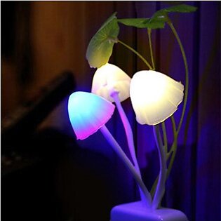 New Mushroom-shaped Lamp For Night, Luminaire With 3 Coloured Led Lights, 220v Sensor, Eu Plug And States Who, Novelty