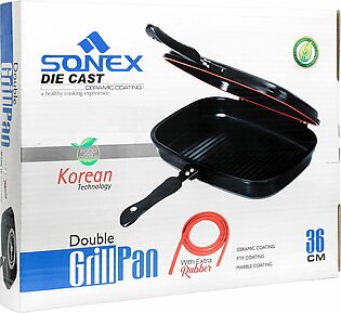 Non Stick Double Sided Grilled Pan - 36cm