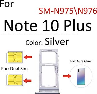 Sim Card Socket Slot Tray Reader Holder Connector Micro SD Adapter Container For Samsung Galaxy Note 10 Plus 5G N970 N975 N976