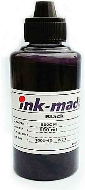 Ink-made Refill Ink For Inkjet Printers - Hp/epson/canon/brother - Color Black - 100ml