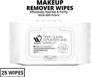 WBM Makeup Remover Wipes - 25 Pcs | Ultra Soft Hydrating Cleansing Wipes
