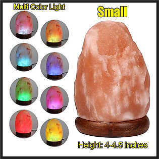 Himalayan Salt Lamp For Home Decoration Big 7-8 Inches Height Single (yellow Light) Usb Himalayan Salt Lamp For Night Light, Pink Salt Lamp, Salt Lamp Bulb, Rock Salt Lamp, Asthma And Allergy Patients To Clean Room Atmosphere - D For Decore