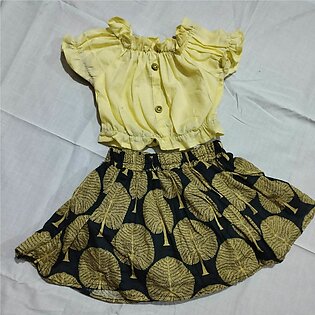 Handmade Two Piece Shirt And Skirt For Baby Girl