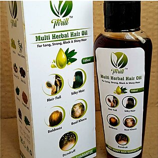 Thrill Multi Herbal Hair Oil For Hair Growth, Silky And Long Hair Oil Also Best For Hair Fall